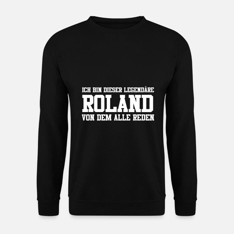 Roland Name Design - Unisex Pullover - Schwarz