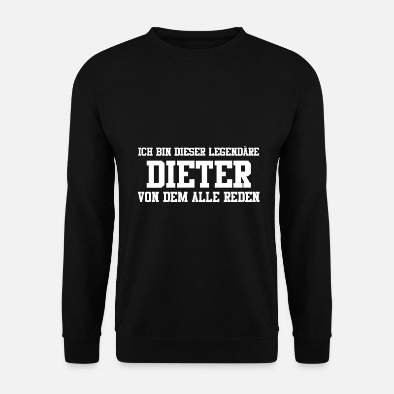 Dieter Name Design - Unisex Pullover - Schwarz