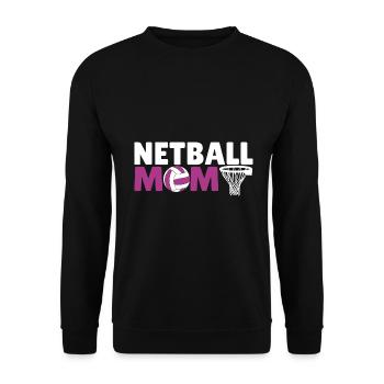 Love Netball Netball Player Gift - Unisex Sweatshirt - black - Front - Alina (178cm) & Michal (187cm)