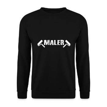 Painter - Unisex Sweatshirt - black - Front - Alina (178cm) & Michal (187cm)