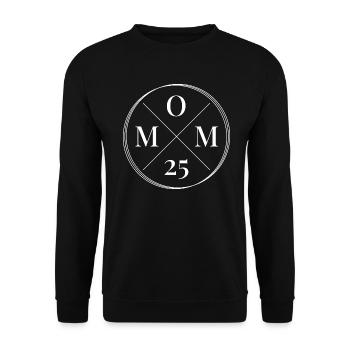 Mom 25 Baby Mutter Muttertag Geschenk Mama 2025 - Unisex Pullover - Schwarz - Vorne - Alina (178cm) & Michal (187cm)