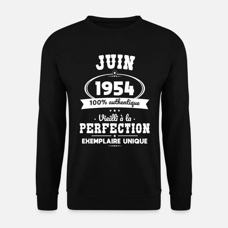 70th Anniversary - June 1954 Perfection - Unisex Sweatshirt - black