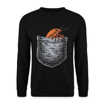Assel - Unisex Pullover - Schwarz - Vorne - Alina (178cm) & Michal (187cm)