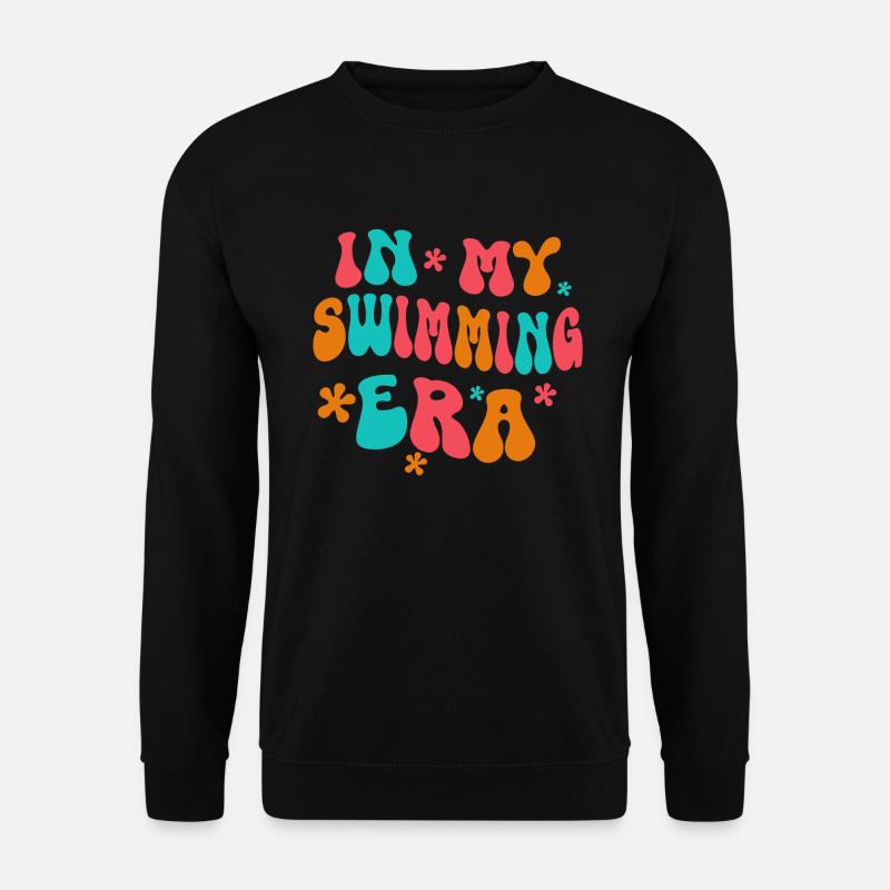 In meiner Schwimm-Ära - Schwimmen Schwimmen Schwimmbad - Unisex Pullover - Schwarz