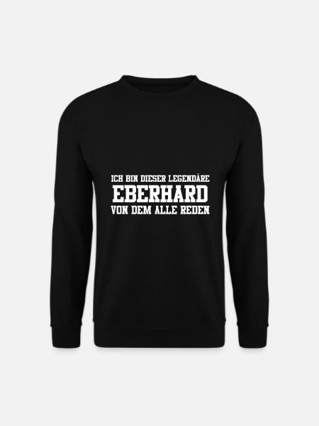Eberhard Name Design - Unisex Pullover - Schwarz