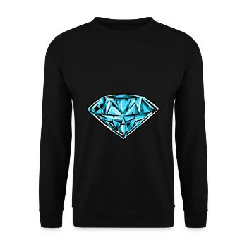 Diamant - Unisex Pullover - Schwarz - Vorne - Alina (178cm) & Michal (187cm)