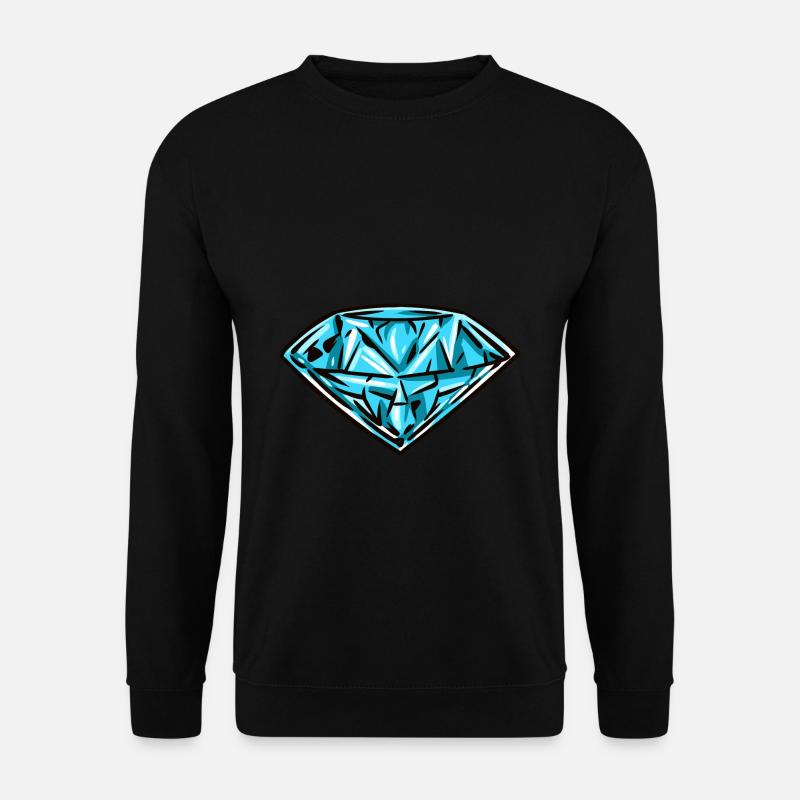 Diamant - Unisex Pullover - Schwarz