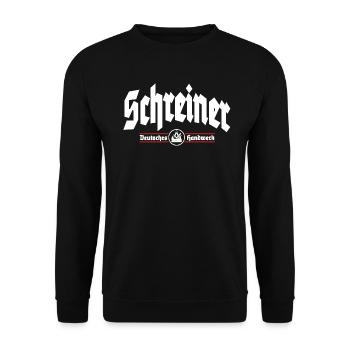 Schreiner Deutsches Handwerk - Unisex Pullover - Schwarz - Vorne - Alina (178cm) & Michal (187cm)