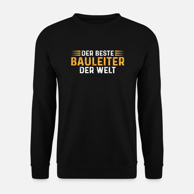 Der beste Bauleiter der Welt - Unisex Pullover - Schwarz
