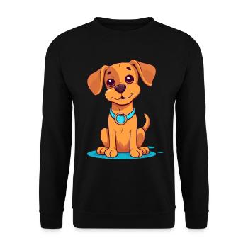 Conception de chien mignon pour les propriétaires de chiens - Sweat-shirt Unisexe - noir - Devant - Alina (178cm) & Michal (187cm)