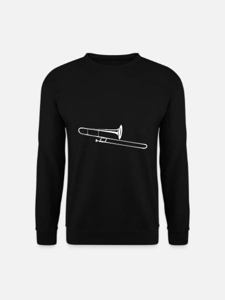 Trombone Trombone Trombone player Musician Wind band - Unisex Sweatshirt - black