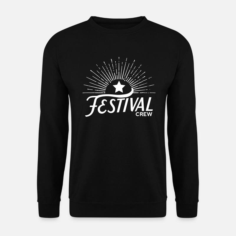 Festival Crew mit Stern - Unisex Pullover - Schwarz