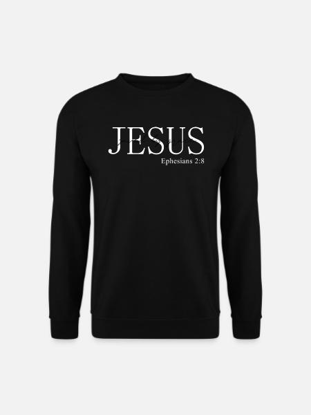 Christliche Kleidung JESUS Bibelverse und Sprüche - Unisex Pullover - Schwarz