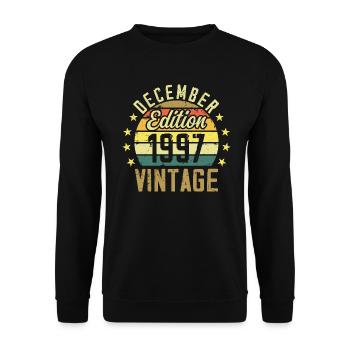 Légendes Sont Nés En Décembre 1997 - Édition 1997 - Sweat-shirt Unisexe - noir - Devant - Alina (178cm) & Michal (187cm)