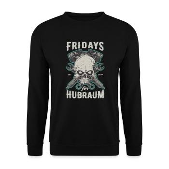 Fridays For Displacement Car Fan Screwdriver Tuning Engine - Unisex Sweatshirt - black - Front - Alina (178cm) & Michal (187cm)