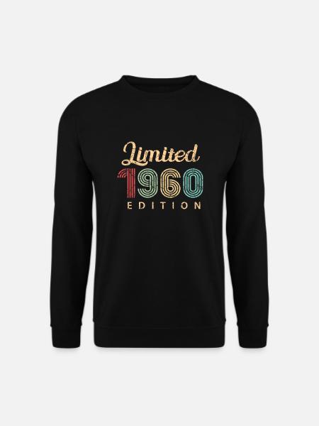 Limited 1960 Edition Geburtstag Geschenk 62 Jahre - Unisex Pullover - Schwarz