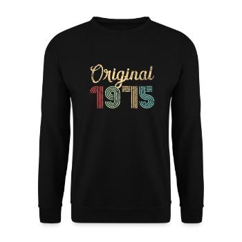 Original 1975 Birthday Gift 47 Years Retro - Unisex Sweatshirt - black - Front - Alina (178cm) & Michal (187cm)