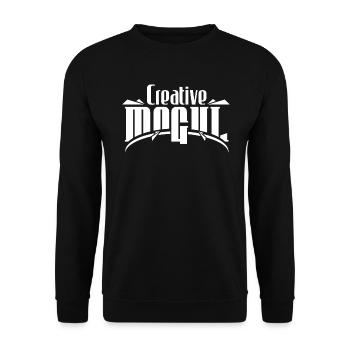 CREATIVE MOGUL DESIGN - Unisex Pullover - Schwarz - Vorne - Alina (178cm) & Michal (187cm)