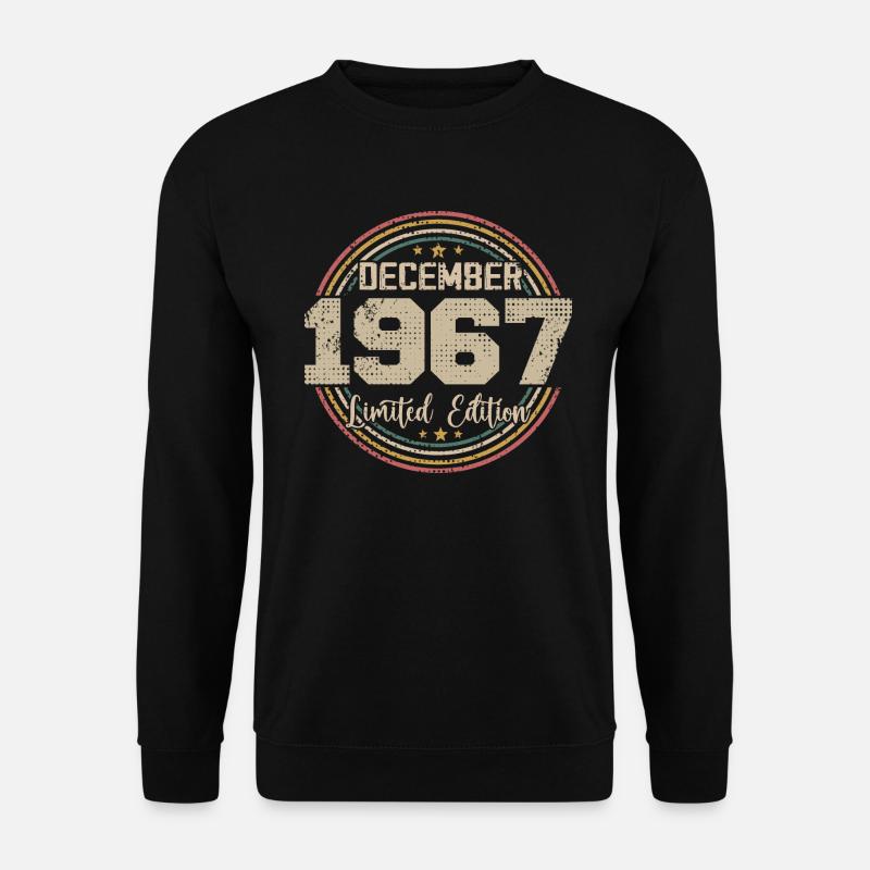 Die Legenden wurden im Dezember 1967 - 1967 geboren - Unisex Pullover - Schwarz
