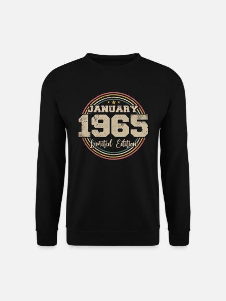 Die Legenden wurden im Januar 1965 geboren - Unisex Pullover - Schwarz