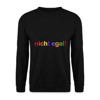 Doesn't matter multicolored funny sayings - Unisex Sweatshirt - black - Front - Alina (178cm) & Michal (187cm)