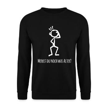 Stick Figure - Do you still remember what age - Unisex Sweatshirt - black - Front - Alina (178cm) & Michal (187cm)