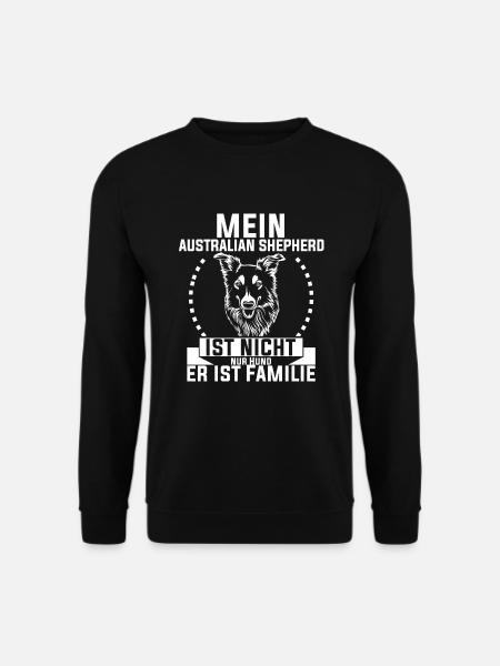 Aussie Australian Shepherd Familie - Unisex Pullover - Schwarz