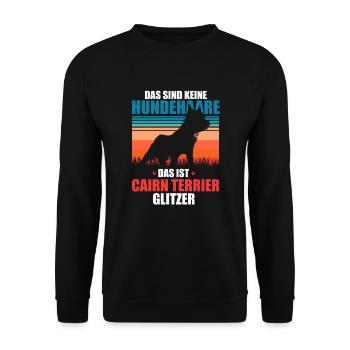 Cairn Terrier - Unisex Pullover - Schwarz - Vorne - Alina (178cm) & Michal (187cm)