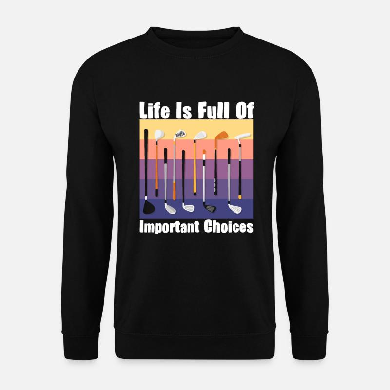 Golf - Golfer - Unisex Sweatshirt - black