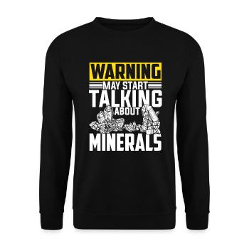 Funny geologist pun - Unisex Sweatshirt - black - Front - Alina (178cm) & Michal (187cm)