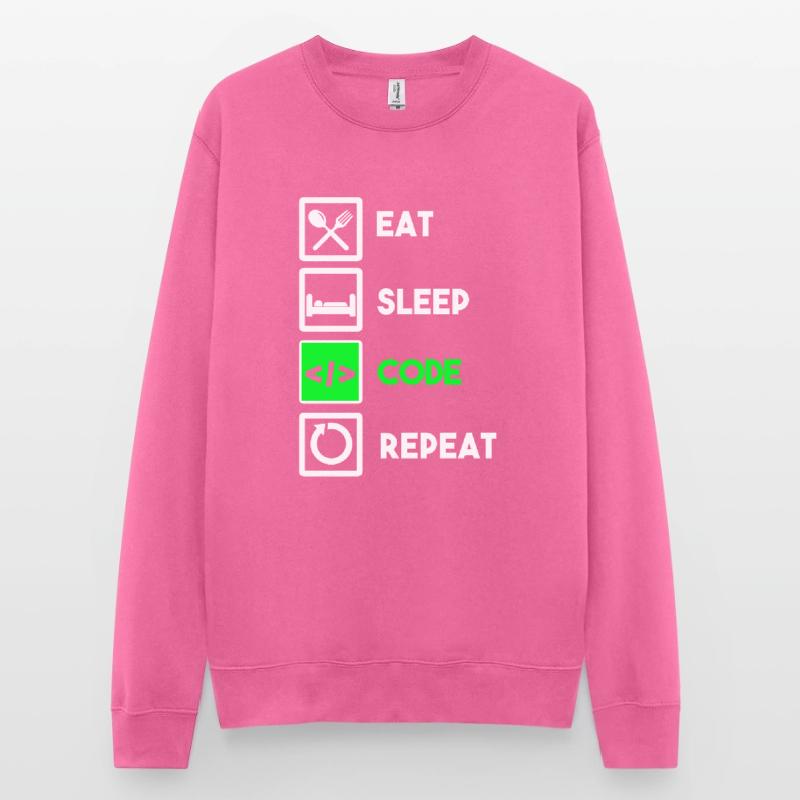 Programmeur Code Informatique Codeur Programmation Sweat-shirt Unisexe