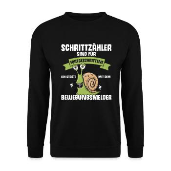 Lustige Sprüche Schnell Langsam Faul Relax - Unisex Pullover - Schwarz - Vorne - Alina (178cm) & Michal (187cm)
