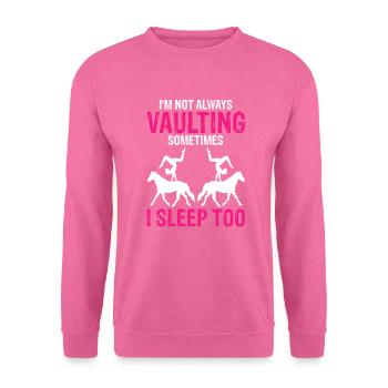 Voltigieren Reitsport Akrobatik reiten Schule - Unisex Pullover - Pink - Vorne