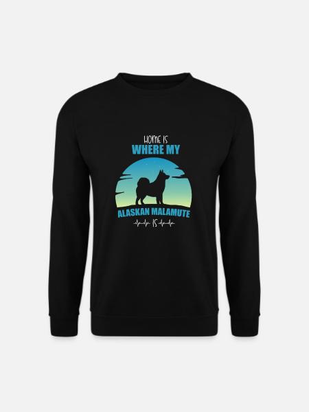 Alaskan Malamute Hund - Unisex Pullover - Schwarz