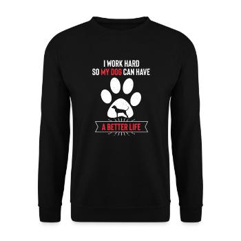 American English Coonhound - Unisex Sweatshirt - black - Front - Alina (178cm) & Michal (187cm)