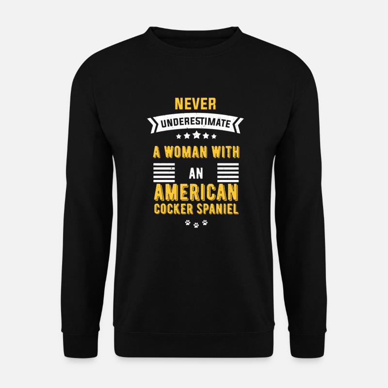 Cocker Spaniel américain - Sweat-shirt Unisexe - noir