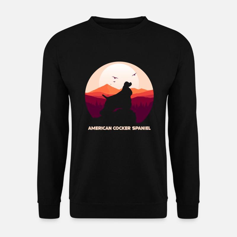 Cocker Spaniel américain - Sweat-shirt Unisexe - noir