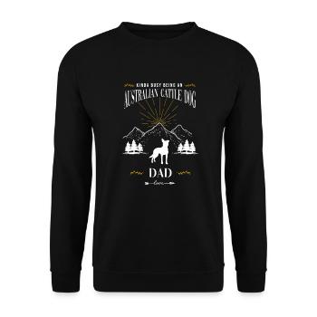 Papa bouvier australien - Sweat-shirt Unisexe - noir - Devant - Alina (178cm) & Michal (187cm)