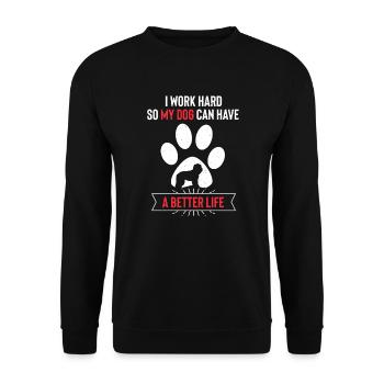 Barbet - Unisex Sweatshirt - black - Front - Alina (178cm) & Michal (187cm)