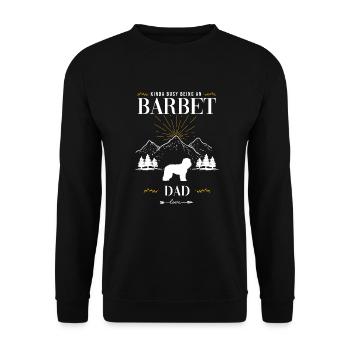 Barbet - Unisex Sweatshirt - black - Front - Alina (178cm) & Michal (187cm)