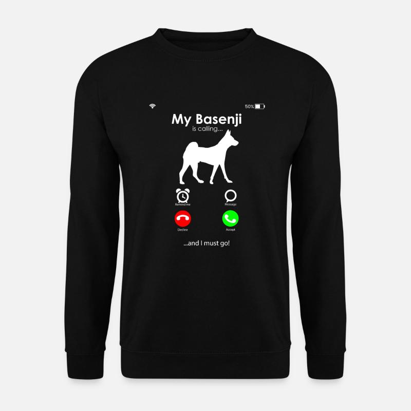 Basenji - Unisex Pullover - Schwarz