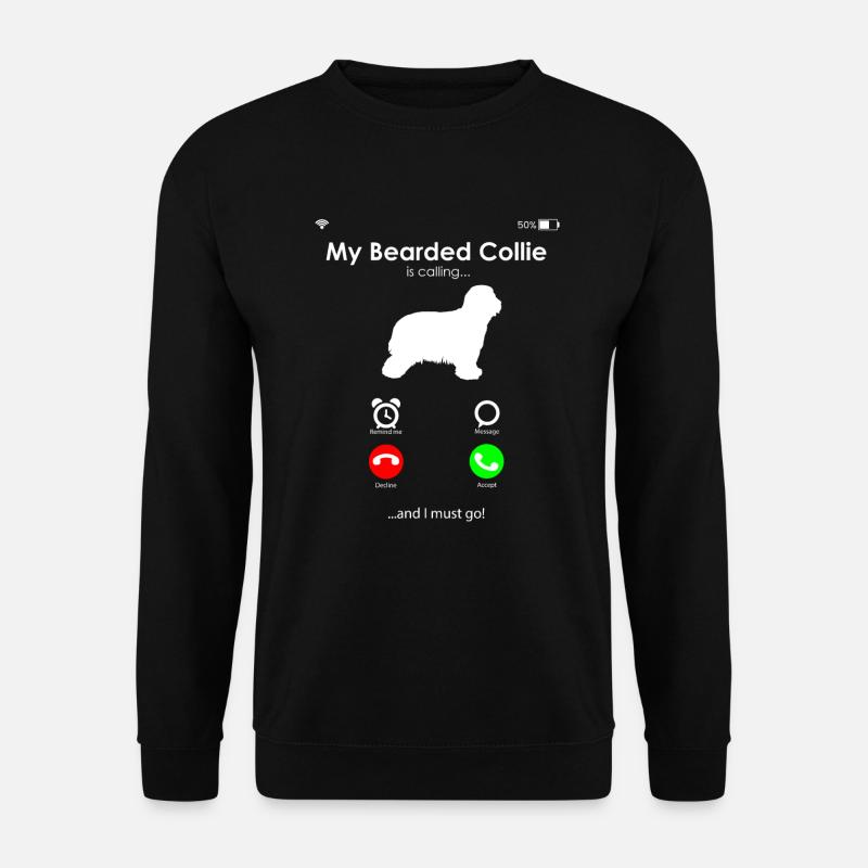 Bearded Collie - Unisex Pullover - Schwarz