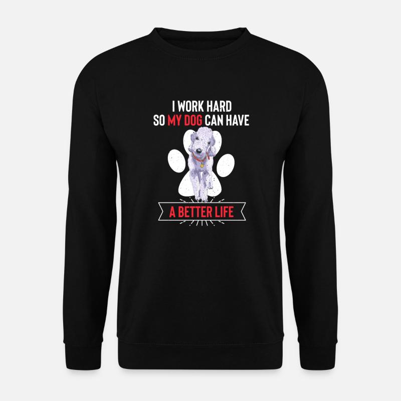 Bedlington Terrier - Unisex Sweatshirt - black