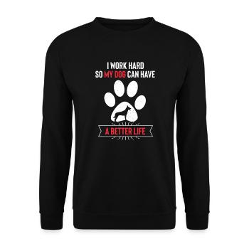 Malinois Belgian Shepherd - Unisex Sweatshirt - black - Front - Alina (178cm) & Michal (187cm)
