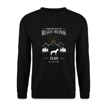 Berger belge malinois - Sweat-shirt Unisexe - noir - Devant - Alina (178cm) & Michal (187cm)