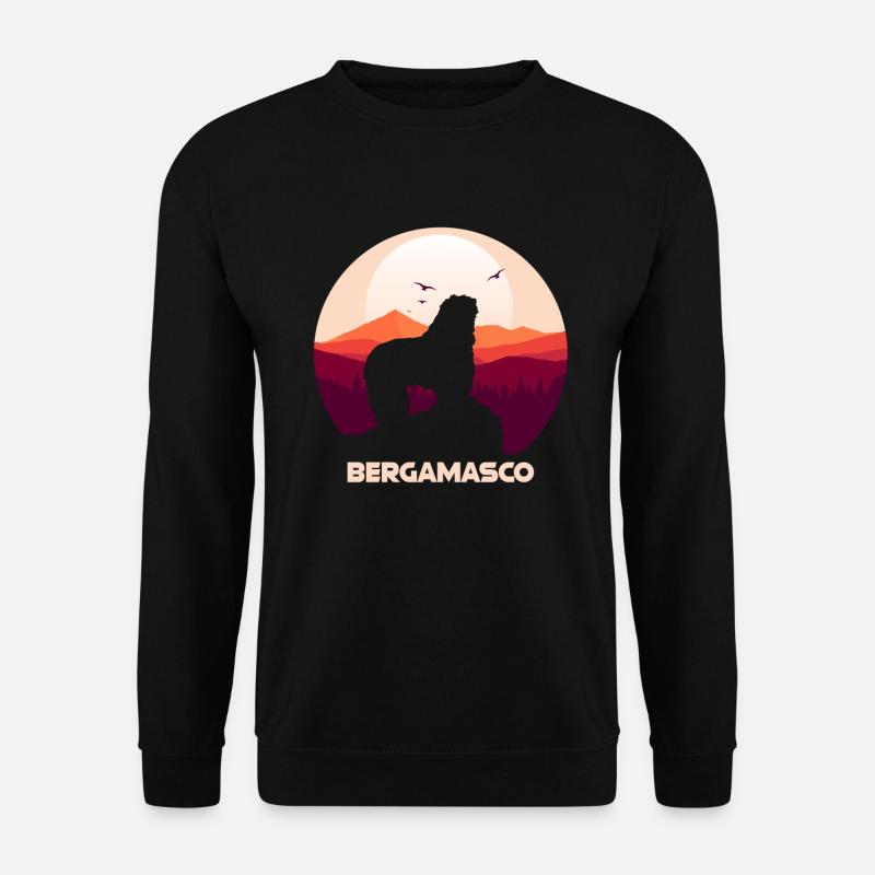 Bergamasker Hirtenhund - Unisex Pullover - Schwarz