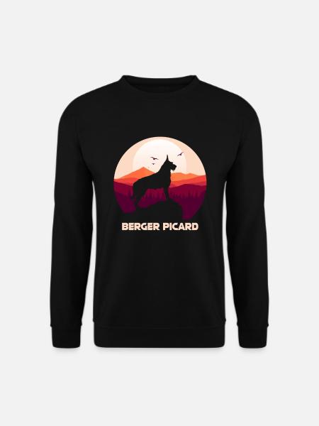 Berger de Picardie - Berger Picard - Unisex Sweatshirt - black