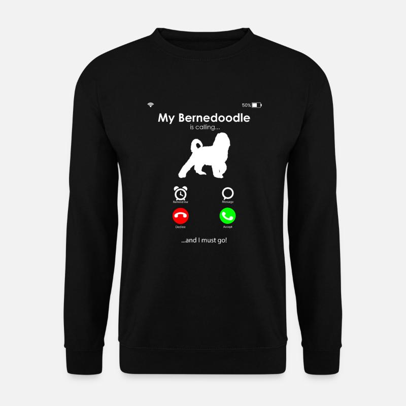 Bernedoodle Dog - Unisex Sweatshirt - black