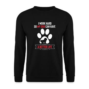 Bichon Frise - Sweat-shirt Unisexe - noir - Devant - Alina (178cm) & Michal (187cm)