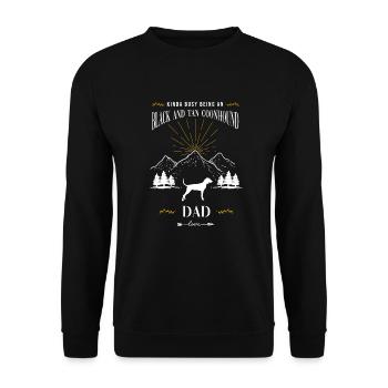 Black and Tan Coonhound - Unisex Sweatshirt - black - Front - Alina (178cm) & Michal (187cm)